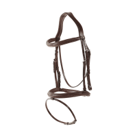 Bridon muserolle combinée tressé Dy'on Bruin Bridon muserolle combinée tressé Dy'on Bruin