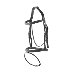 Gevlochten gecombineerde neusriem hoofdstel New English Collection by Dy'on Zwart