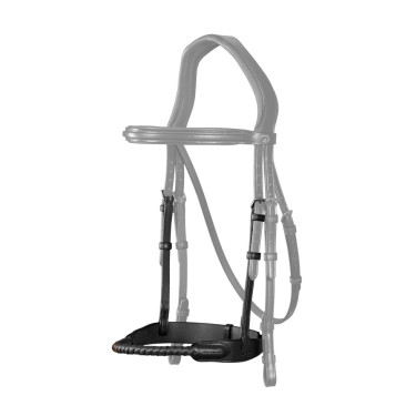 Neusriem van touw bekleed met leer New English Collection by Dy'on Zwart