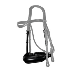 Neusriem Groot Sluiting Pull Back Mat New English Collection by Dy'on Zwart Neusriem Groot Sluiting Pull Back Mat New English Collection by Dy'on Zwart