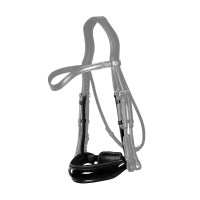Neusriem Groot Sluiting Pull Back Gelakt New English Collection by Dy'on Zwart