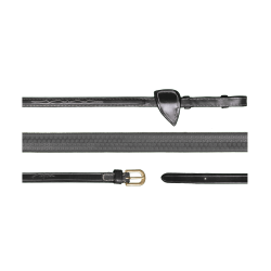 Rubberen Teugels 5/8 D Collectie van Dy'on Zwart