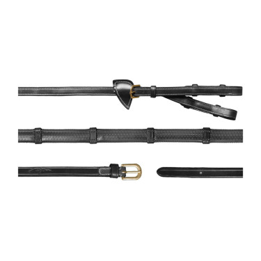 Teugels A Rubber 1/2 Met 7 Stops D Collectie van Dy'on Zwart