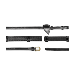 Hunter-teugels 5/8 met 7 stops D Collection by Dy'on Zwart Hunter-teugels 5/8 met 7 stops D Collection by Dy'on Zwart