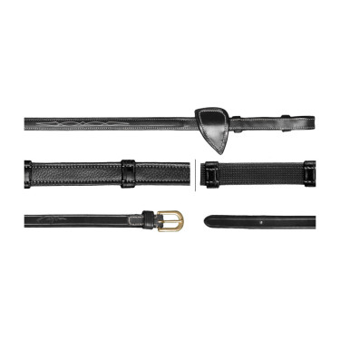 Hunter-teugels 5/8 met 7 stops D Collection by Dy'on Zwart