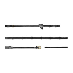 Rubberen Teugels 1/2 Met 7 Stops D Collectie van Dy'on Zwart