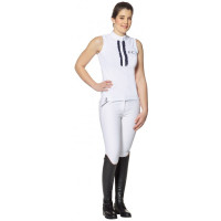 Polo Vlaggen & Cup Cacimba zonder mouwen Blanc / marine Polo Vlaggen & Cup Cacimba zonder mouwen Blanc / marine