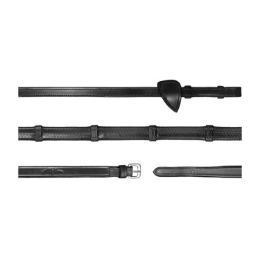 Rubberen Teugels 1/2 Met 7 Stops New English Collection by Dy'on Zwart