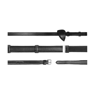 Hunter-teugels 5/8 met 7 stops New English Collection by Dy'on Zwart Hunter-teugels 5/8 met 7 stops New English Collection by Dy'on Zwart