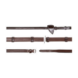 Hunter-teugels 5/8 met 7 stops (zonder stopper) US Collection by Dy'on Bruin Hunter-teugels 5/8 met 7 stops (zonder stopper) US Collection by Dy'on Bruin
