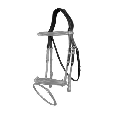 Hoofdstel Met Keelriem D Collection by Dy'on Zwart Hoofdstel Met Keelriem D Collection by Dy'on Zwart