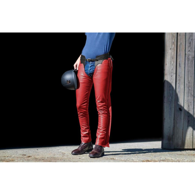 Lange Leren Chaps Dy'on