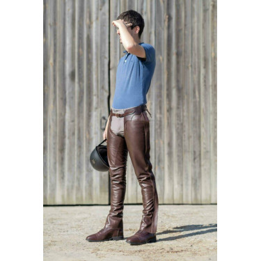 Lange Leren Chaps Dy'on