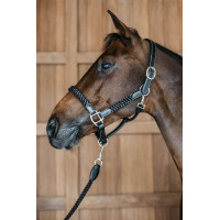 Gevlochten halster Working By Dy'on Zwart Gevlochten halster Working By Dy'on Zwart