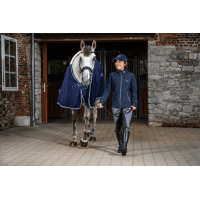 Lange Leren Longeerlijn Met Ketting Working By Dy'on Zwart