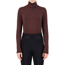 Tech top Euro-Star Olivia Zwarte roos Bordeaux