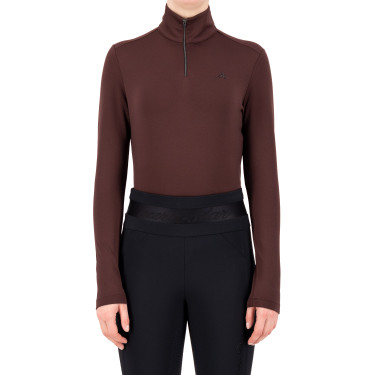 Tech top Euro-Star Olivia Zwarte roos Bordeaux