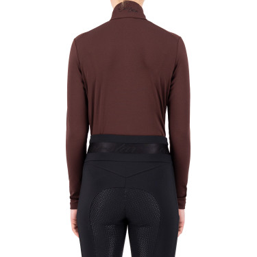 Tech top Euro-Star Olivia Zwarte roos Bordeaux