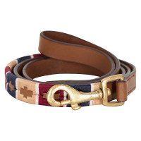 Hondenriem HV Polo Camila Cognac / marineblauw