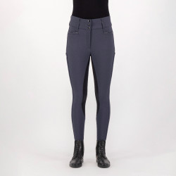 Rijbroek Euro-Star Arielle Highwaist Grip Connect Full Grijze Magneet Grijs