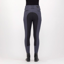 Rijbroek Euro-Star Arielle Highwaist Grip Connect Full Grijze Magneet Grijs