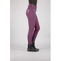 Rijbroek Euro-star Indigo Glam FullGrip Zwarte baai Bordeaux