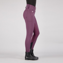Euro-star Indigo high waist FullGrip rijbroek Zwarte baai Bordeaux
