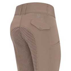HV Polo Nadine FullGrip rijbroek Donker Taupe Bruin HV Polo Nadine FullGrip rijbroek Donker Taupe Bruin