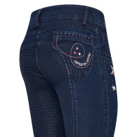 KIDS Rijbroek Imperial Riding Demi Donkerbruin Marineblauw