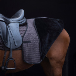 Vierkante uitrijdeken HV Polo Franka Donker Taupe Bruin