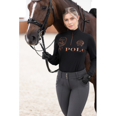Top HV Polo Favouritas Luxe Zwart Top HV Polo Favouritas Luxe Zwart