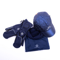 Buisvormige sjaal Imperial Riding Bright Reflection Marine Marineblauw