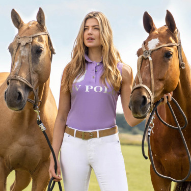 Polo shirt Favouritas sans manches Violet Polo shirt Favouritas sans manches Violet
