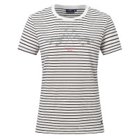 T-shirt HV Polo Margot Ivoor / zwart Wit