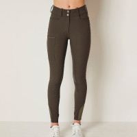 Pantalon Kingsland KLKadi d'équitation à fond intégral femme Nuit des olives vertes