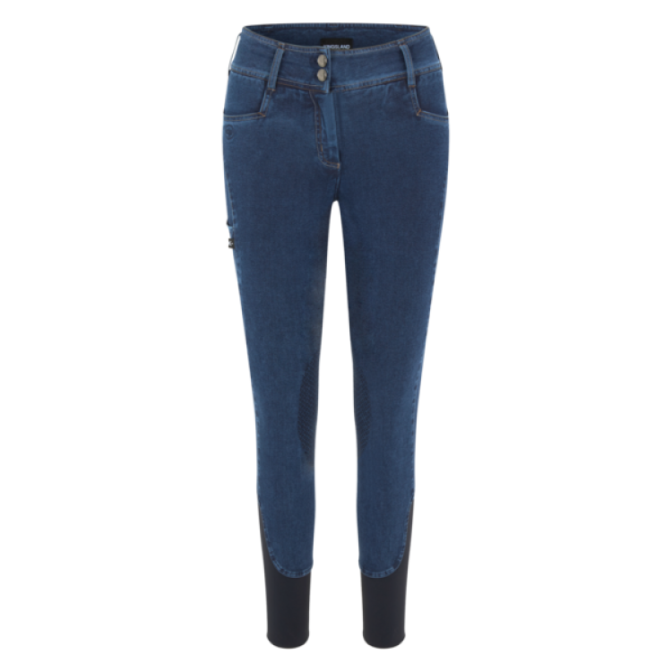 Kingsland KLkayce kniestuk grip damesbroek imitatie jeans Kingsland KLkayce kniestuk grip damesbroek imitatie jeans