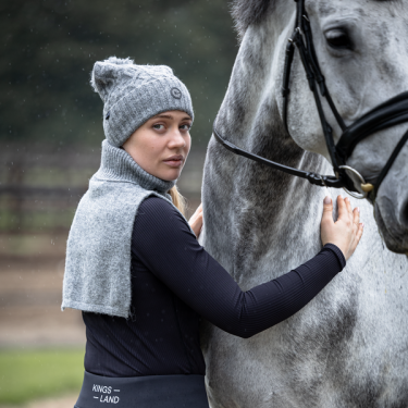 Bonnet Kingsland KLGenevieve in Tricot Donkergrijs