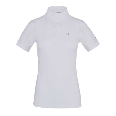 Wedstrijdshirt Kingsland Classic korte mouwen hoge kraag dames Wit
