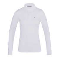 Wedstrijdshirt Kingsland Classic lange mouwen opstaande kraag dames Wit