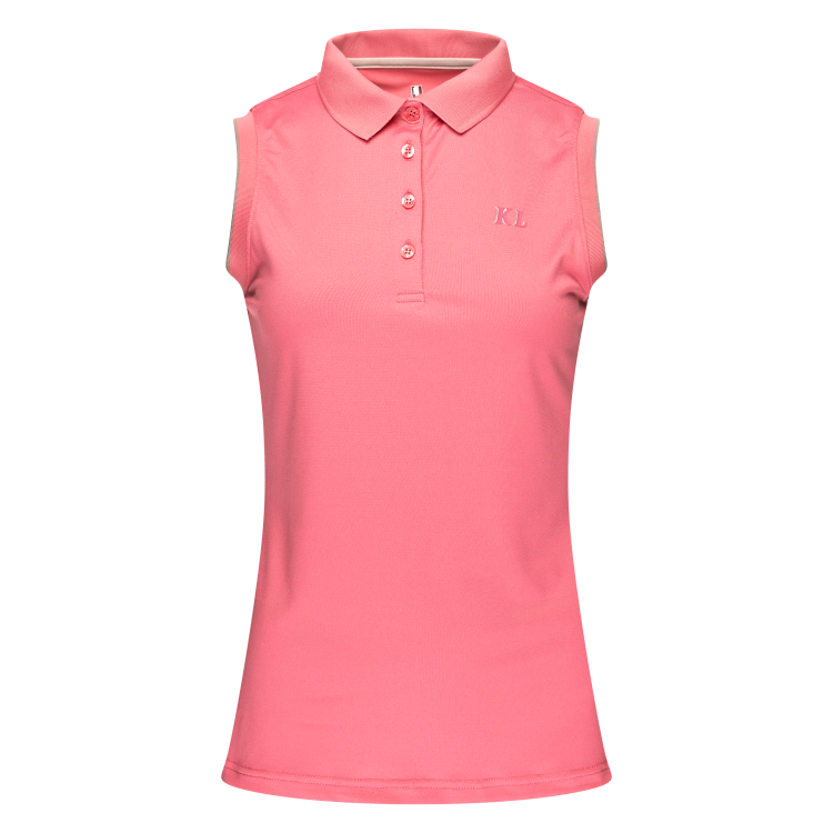 Mouwloze Polo Kingsland in Piqué Mesh voor dames
