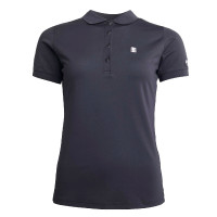Damespolo Kingsland Classic Piqué Zwart Damespolo Kingsland Classic Piqué Zwart