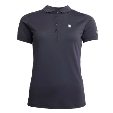 Damespolo Kingsland Classic Piqué Zwart Damespolo Kingsland Classic Piqué Zwart
