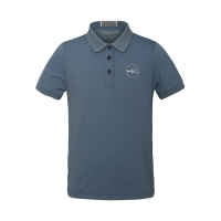 Polo Kingsland techniek Junior Beringzeeblauw