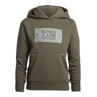 Sweat Kingsland Samuel met capuchon Junior Zwartgroene inkt