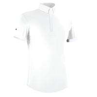 Wedstrijdpolo Flags & Cup jongen Wako korte mouwen Marine Marineblauw