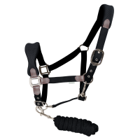 Set halster en lijn Flags & Cup Socorro Zwart Set halster en lijn Flags & Cup Socorro Zwart
