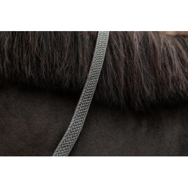 Gevlochten Nylon Longe Kentucky Grijs