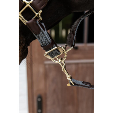 Gevlochten Nylon Longe Kentucky Grijs