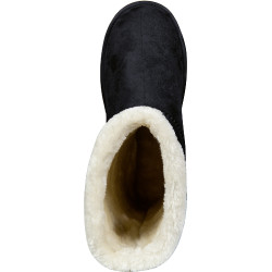 HKM gevoerde waterdichte laarzen Davos Gossiga Zwart fluweel