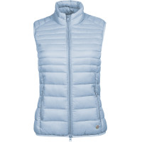 Mouwloze bodywarmer HKM Lena Donkergroen munt Blauw